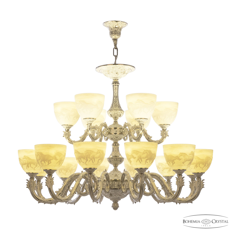 Подвесная люстра Bohemia Ivele Crystal Florence 71101/12+6/300 NW P1 U Horse в Санкт-Петербурге