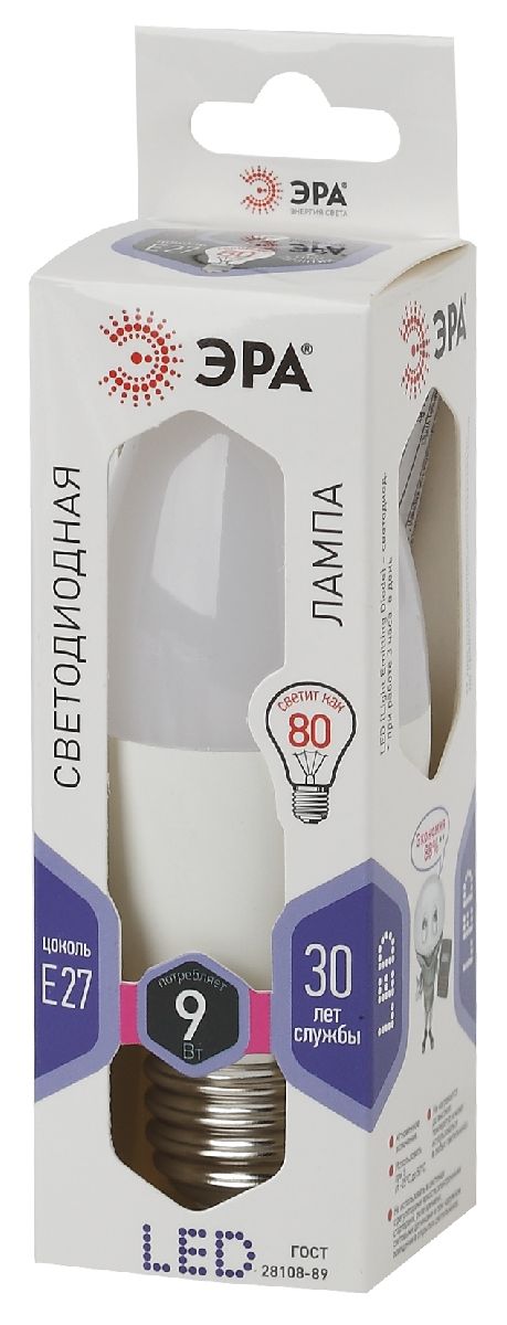 Лампа светодиодная Эра LED B35-9W-860-E27 Б0047938 в #REGION_NAME_DECLINE_PP#