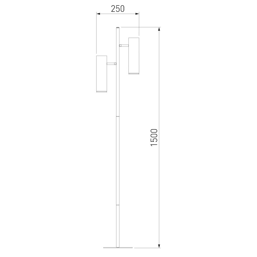 Торшер Eurosvet Barre 01087/2 черный в Санкт-Петербурге