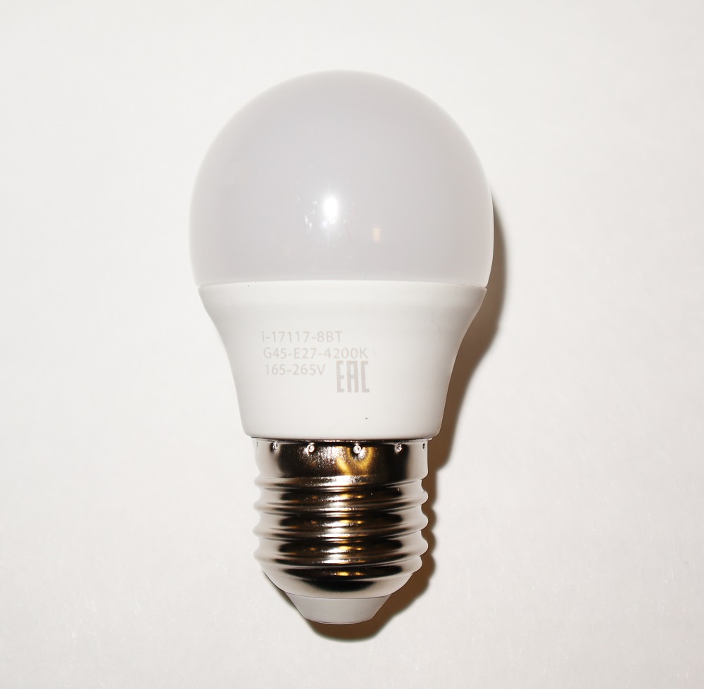 Лампа светодиодная i-Watt E27 8W 4200К груша матовая i-17117 в #REGION_NAME_DECLINE_PP#
