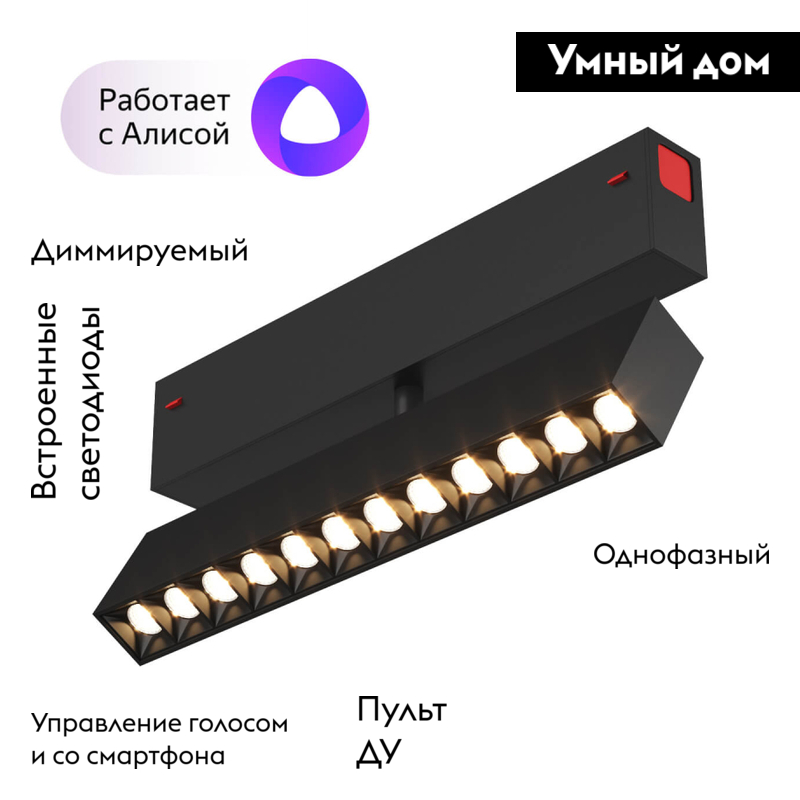 Трековый светодиодный светильник Denkirs DK8006-BK в Санкт-Петербурге