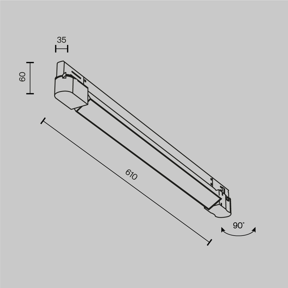 Трековый трехфазный светильник Maytoni Technical Basis TR196-3-20W2.7K-W(N) в Санкт-Петербурге