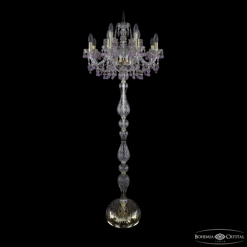 Торшер классический Bohemia Ivele Crystal 1410T1/8+4/195-165 G V7010 в Санкт-Петербурге