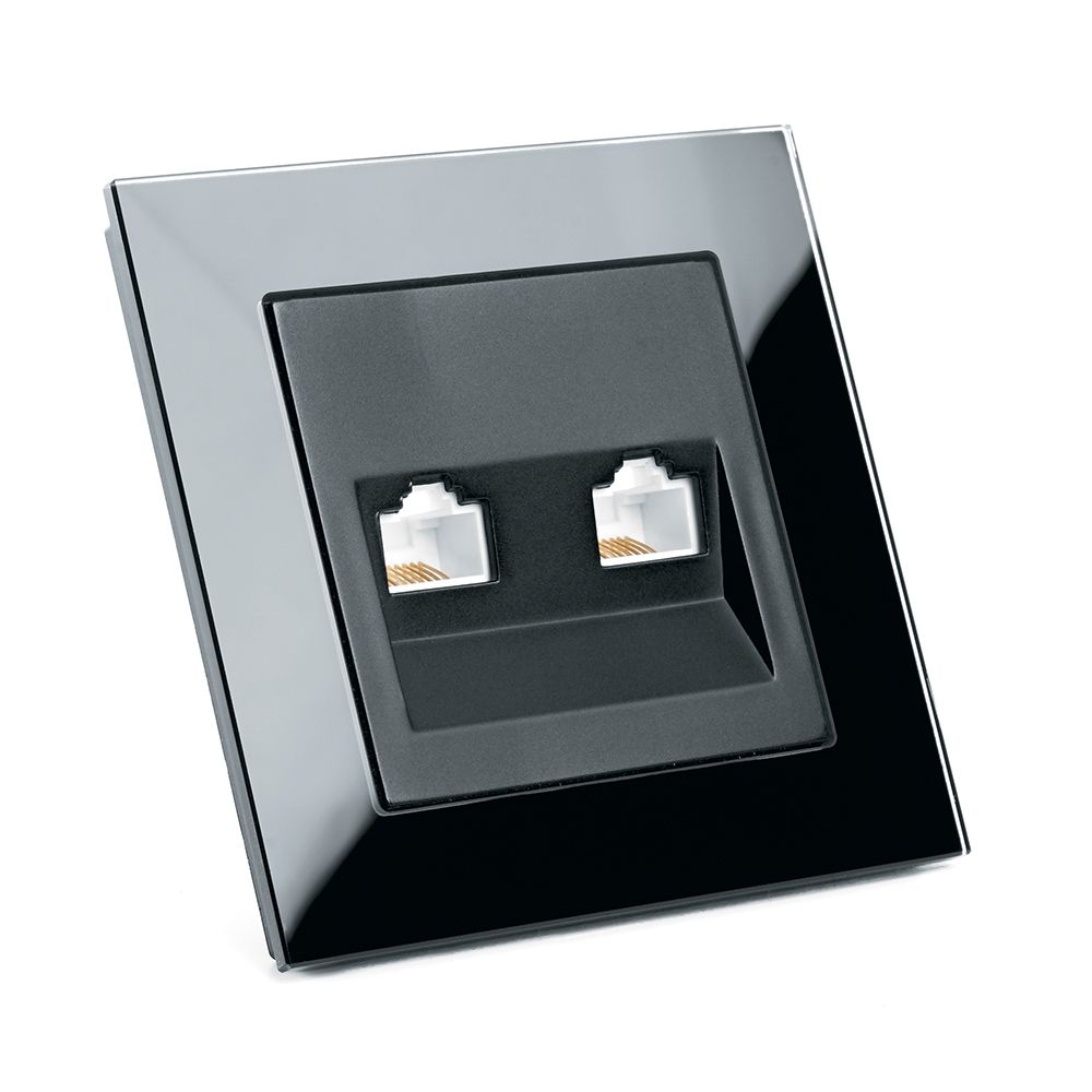 Розетка компьютерная 2-местная RJ-45 Stekker Катрин GLS00-7006-05 39509 в Санкт-Петербурге