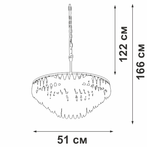 Подвесная люстра Vitaluce V5352-1/5 в Санкт-Петербурге