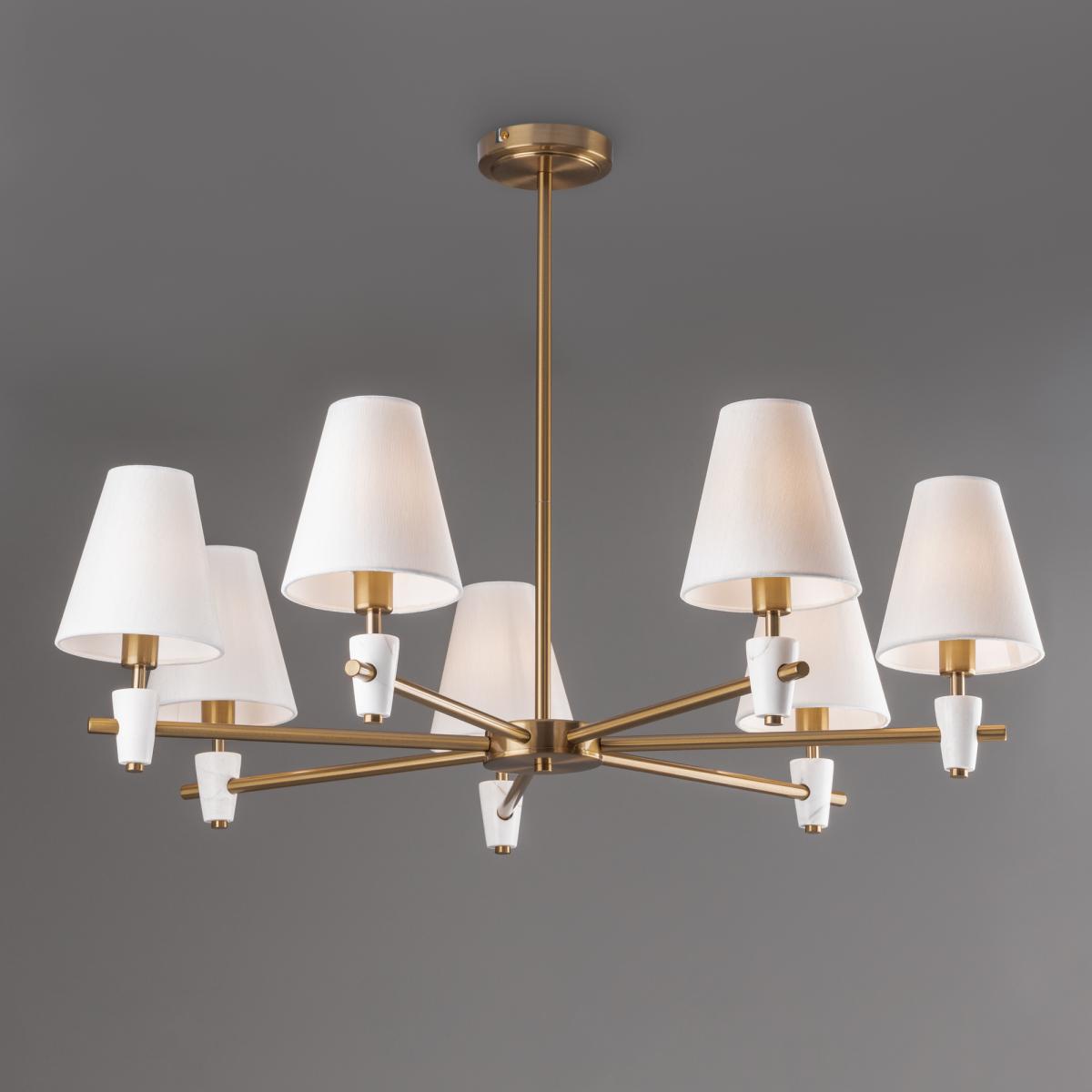 Люстра на штанге Freya Pietra FR5371CL-07BS в #REGION_NAME_DECLINE_PP#