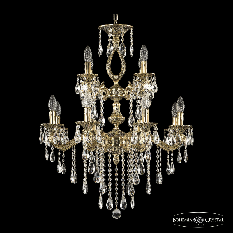 Подвесная люстра Bohemia Ivele Crystal Verona 72302/8+4/210/2d B GB в Санкт-Петербурге