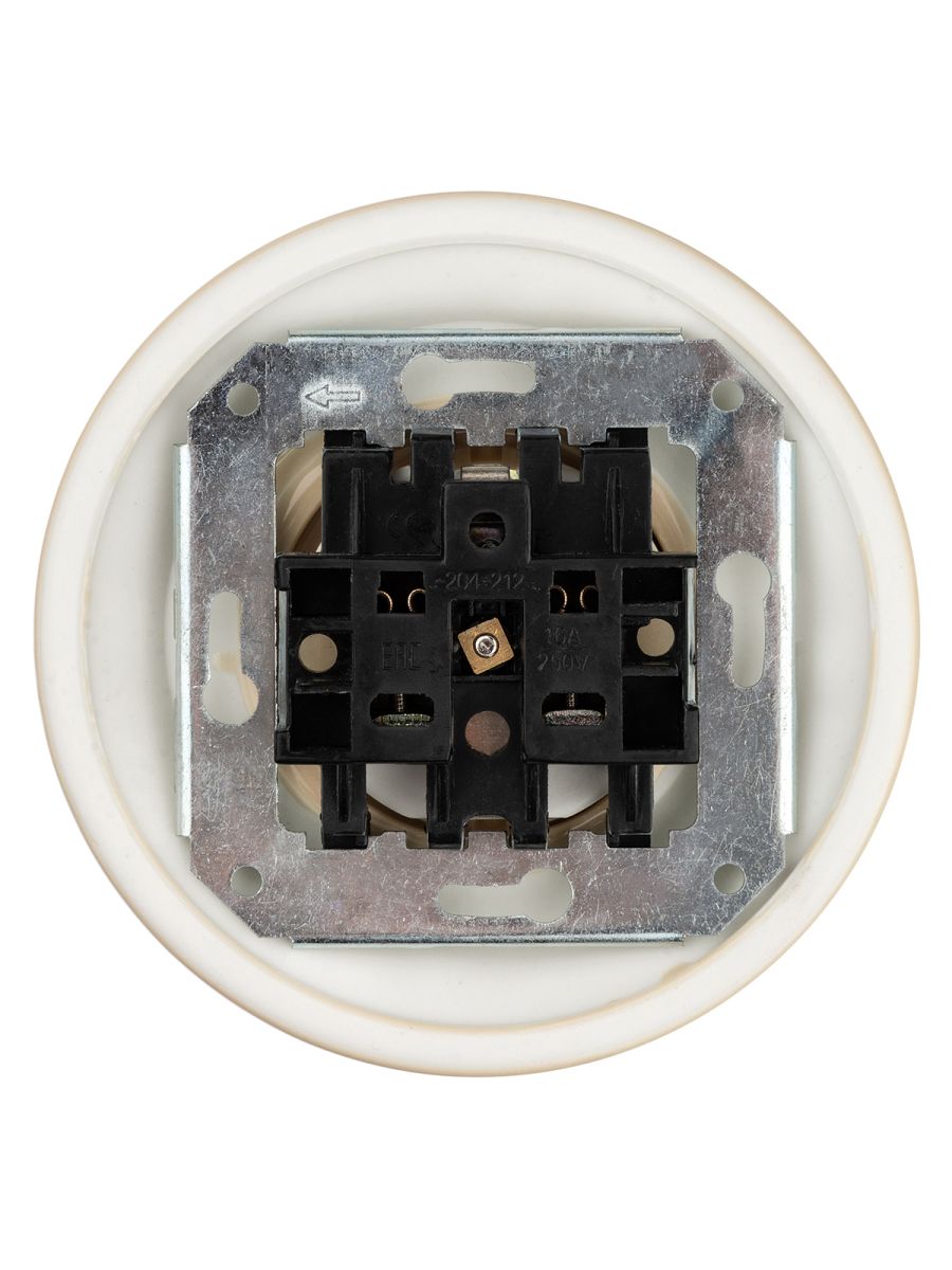 Розетка скрытой установки фарфоровая 2П+З 16А 250В сл. кость Болонь TDM Electric SQ1820-0322 в #REGION_NAME_DECLINE_PP#