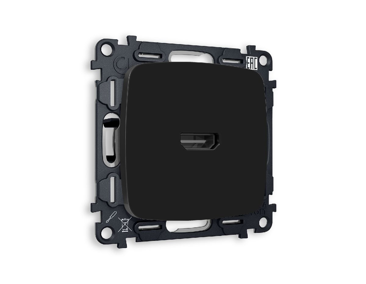 Комплект механизма розетки HDMI 2.0 40V/500mA 2.0GHz 5-18Gbit/s Ambrella Volt Omega MO814010 в Санкт-Петербурге