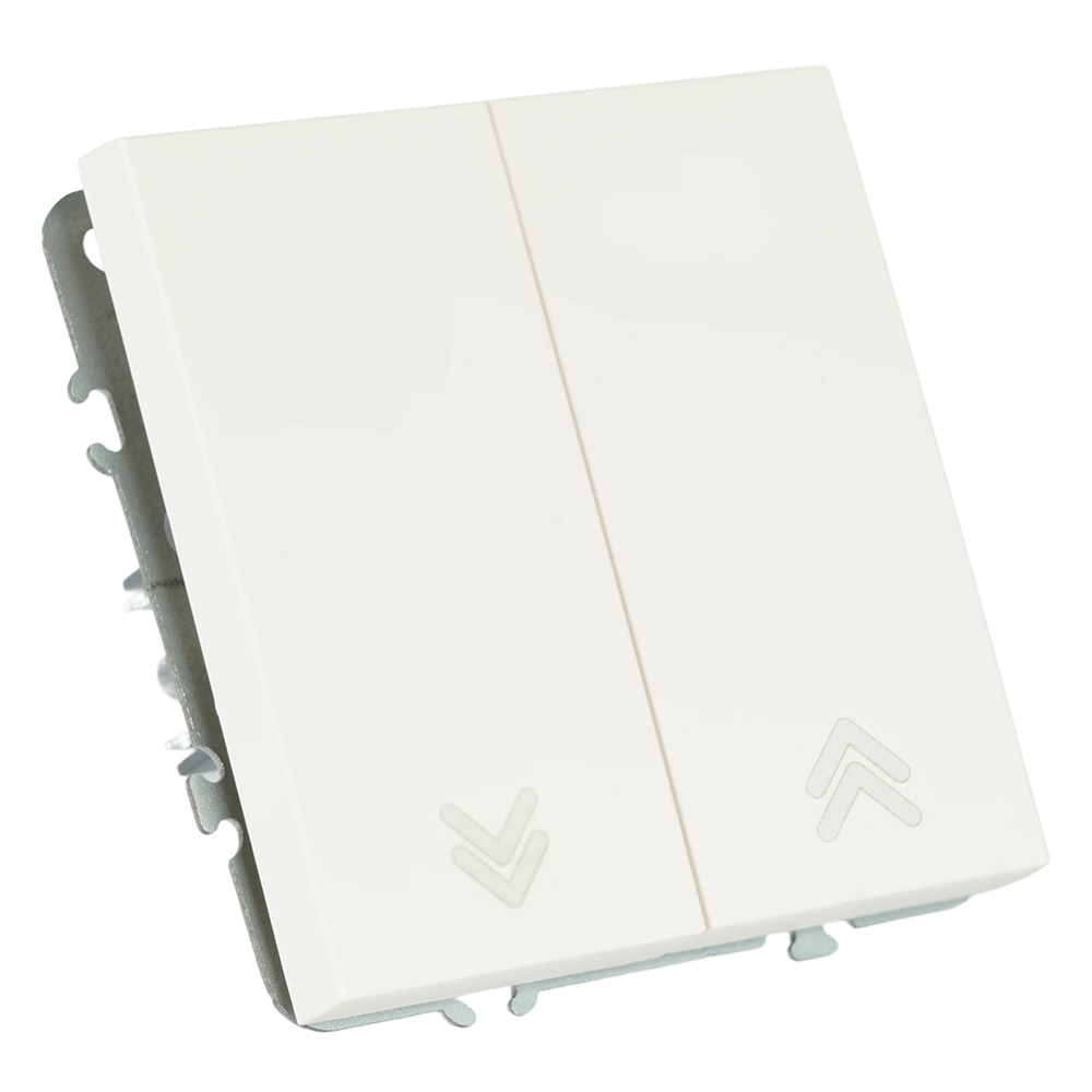 Выключатель 2-клавишный самовозвратный (механизм) Stekker Эмили 250В 10А RSW10-5113-01 белый фарфор soft touch 50325 в Санкт-Петербурге