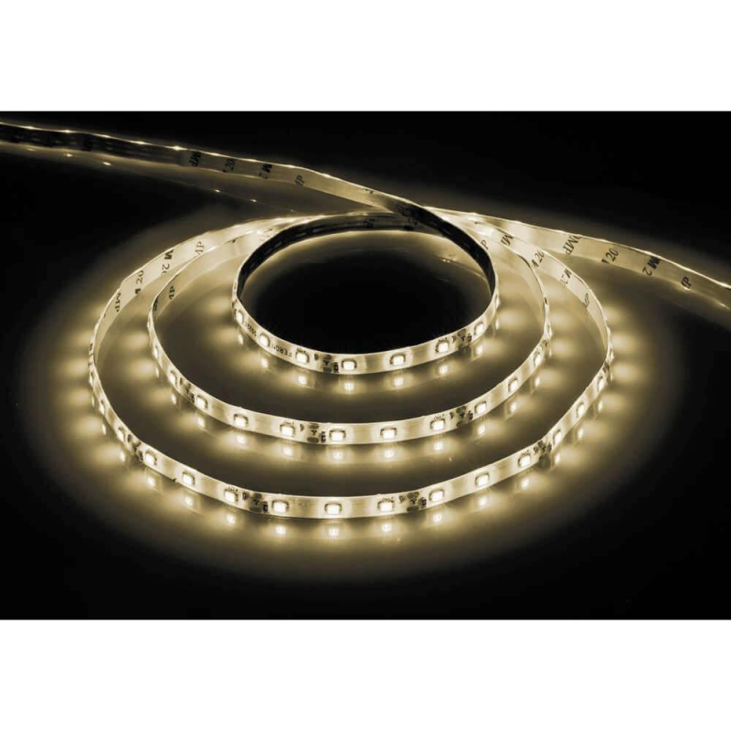 Светодиодная влагозащищенная лента Feron 4,8W/m 60LED/m 2835SMD теплый белый 5M LS604 27640 в Санкт-Петербурге