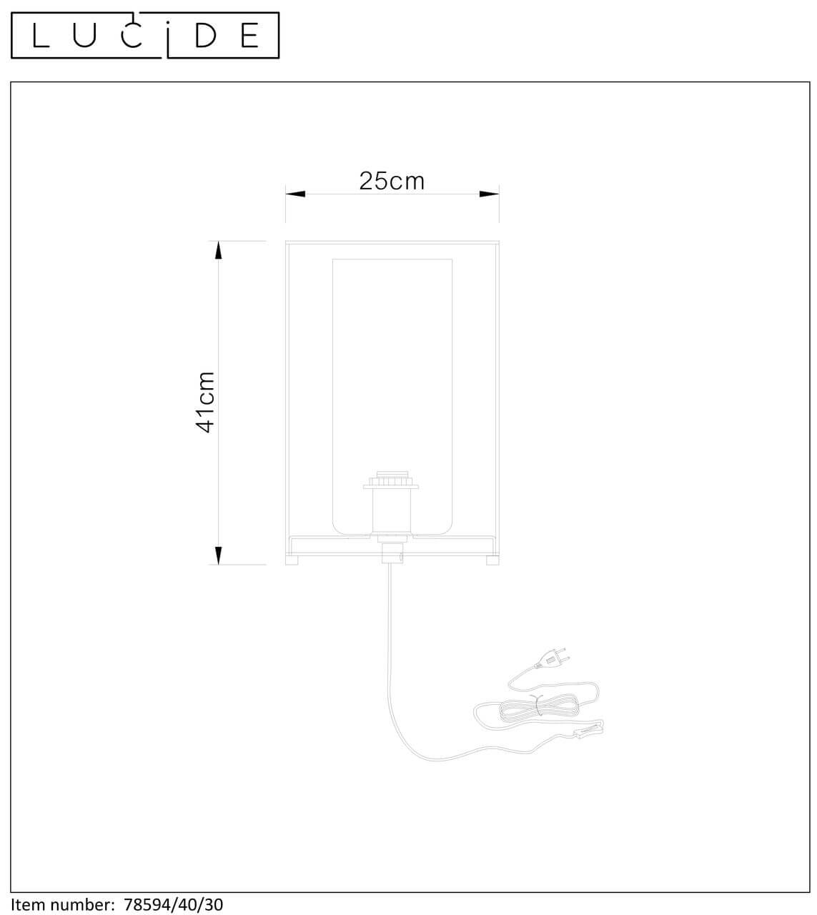 Настольная лампа Lucide DOUNIA 78594/40/30 в Санкт-Петербурге