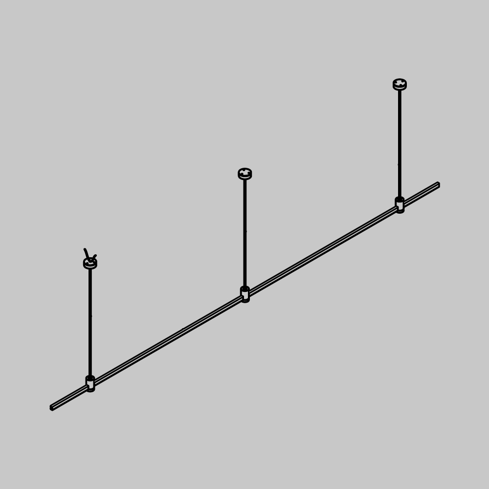 Основание на тросовых подвесах Hang для трековых светильников Maytoni Technical Flarity TFC-Flar-H03-BS в #REGION_NAME_DECLINE_PP#