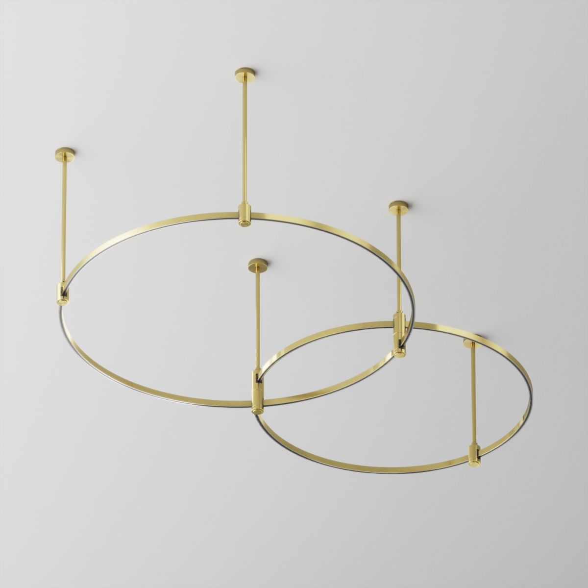 Основание Medium круглое двухуровневое на жестких подвесах для трековых светильников Maytoni Technical Flarity TFC-Flar-M01-BS в #REGION_NAME_DECLINE_PP#