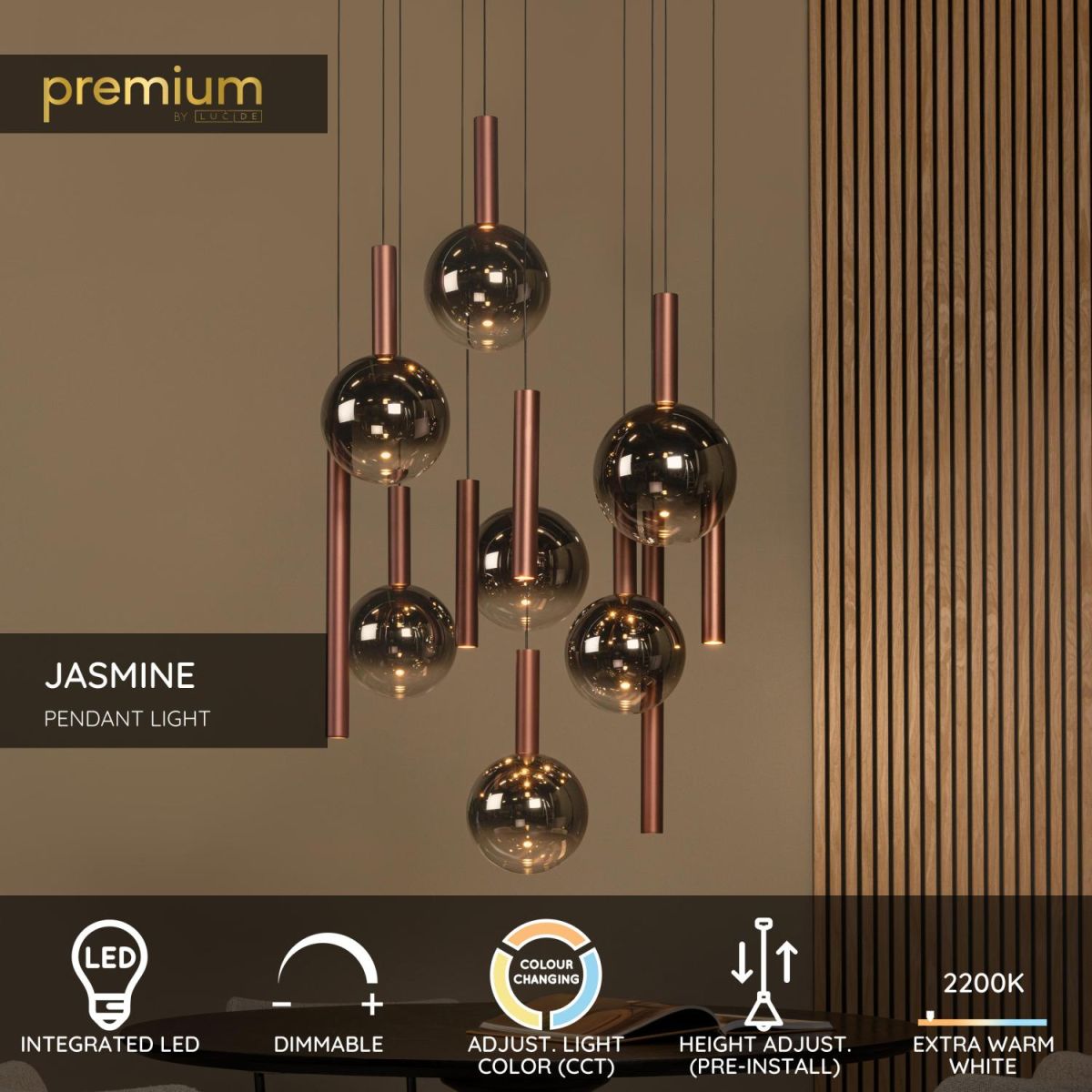 Каскадная люстра Lucide Jasmine 74420/12/65 в Санкт-Петербурге