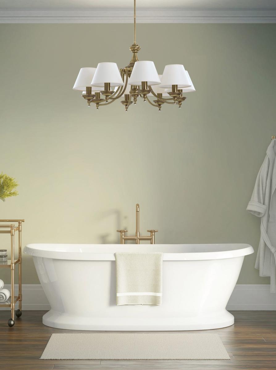 Люстра на штанге Kutek San Marino Lampshade SAN-ZW-8(P/A)CR в #REGION_NAME_DECLINE_PP#