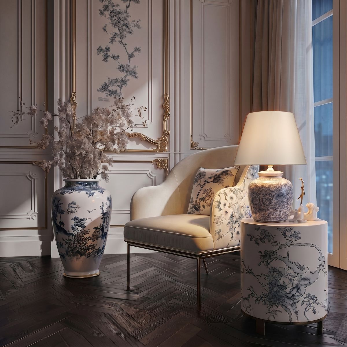 Настольная лампа Loft IT Orchid 10491T Blue в Санкт-Петербурге
