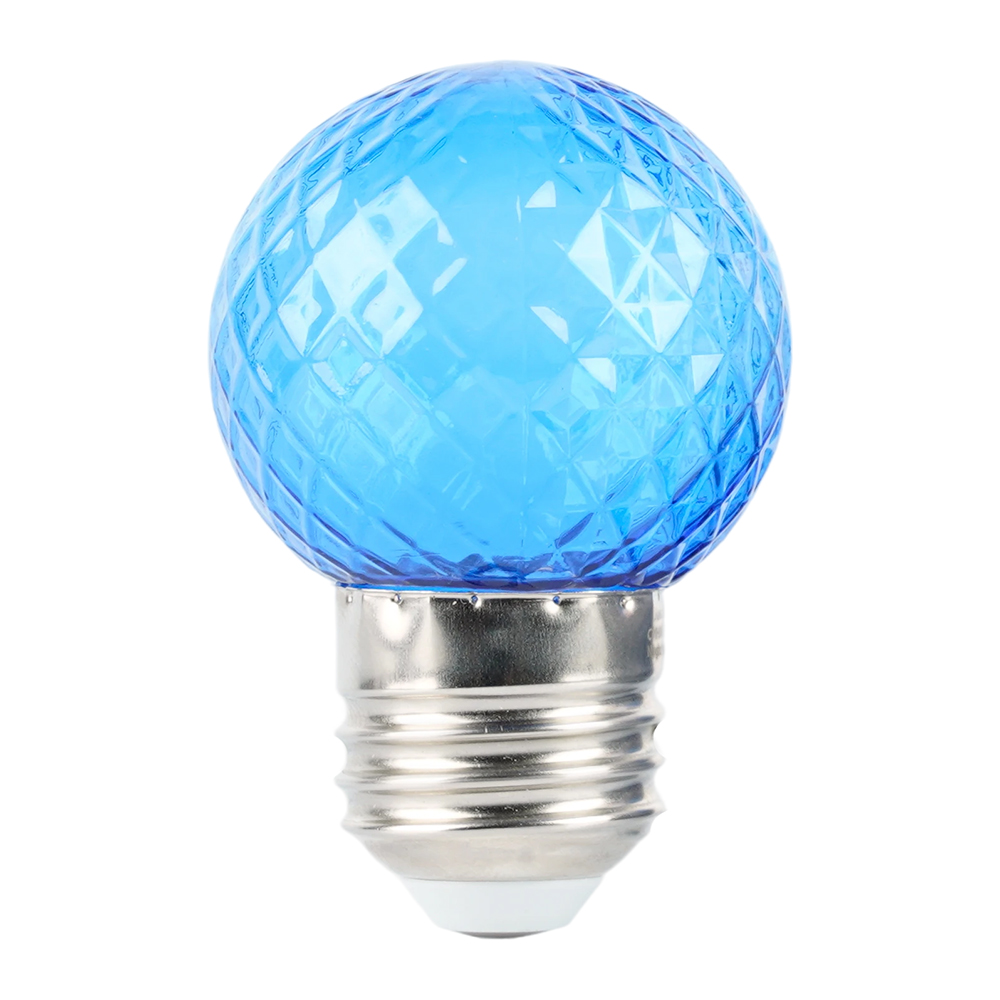 Лампа светодиодная Feron LB-385 шар синий прозрачный E27 1W 230V 52162 в #REGION_NAME_DECLINE_PP#