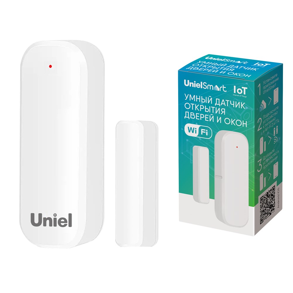 Умный датчик открытия дверей и окон Wi-Fi Uniel UL-00011705 USN-A510 OS/WF WHITE в #REGION_NAME_DECLINE_PP#