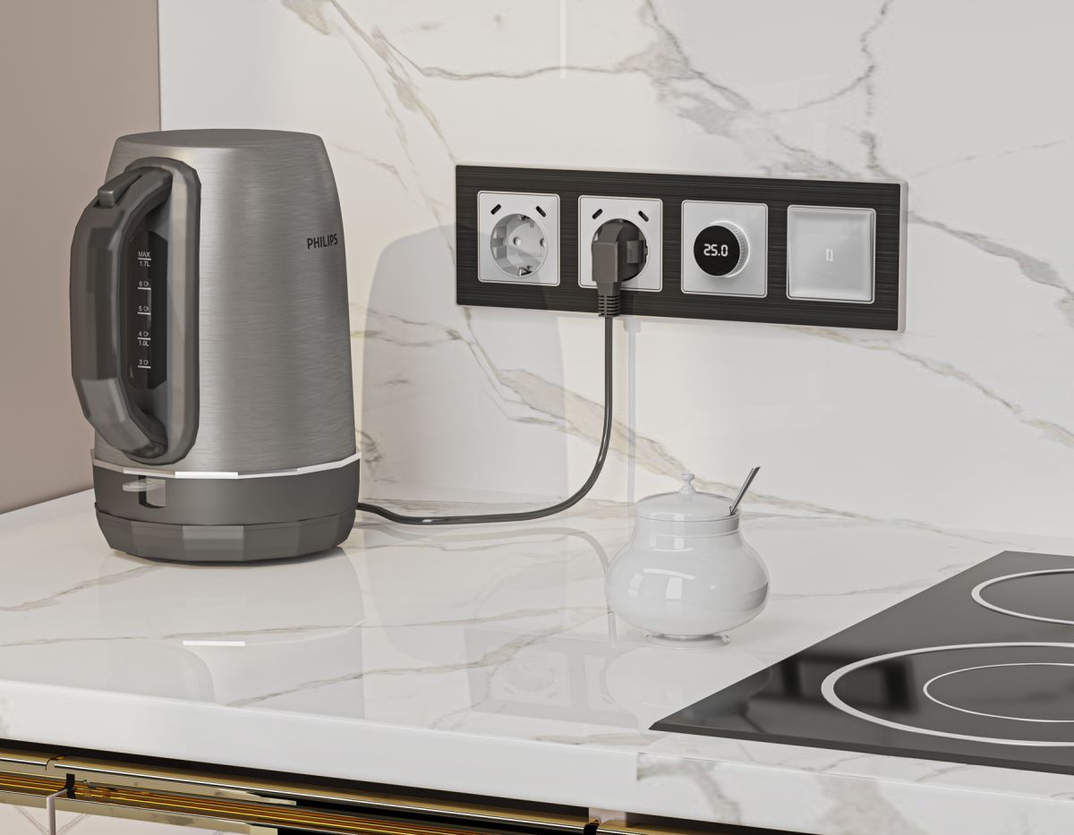 Комплект механизма электрической розетки 2USB С+C 20W с/з на винтовых зажимах 16A-250V Alfa Серебро глянец Quant Ambrella Volt MA410510 (AP4105, VM165) в #REGION_NAME_DECLINE_PP#