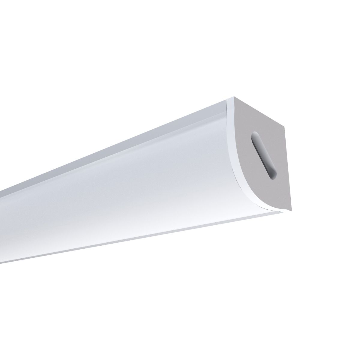 Профиль угловой с широким рассеивателем, накладной шир. ленты до 10мм (рассеиватель матовый, заглушки - 2шт.) OGM GM-08-04 в #REGION_NAME_DECLINE_PP#