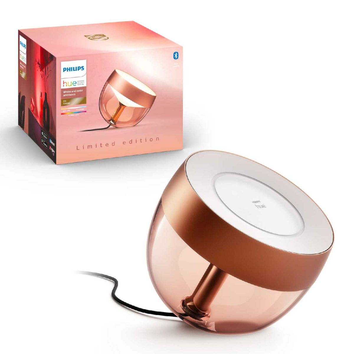 Умная настольная лампа Philips Hue Q4'20 Iris gen4 EU/UK copper 929002376801 в Санкт-Петербурге