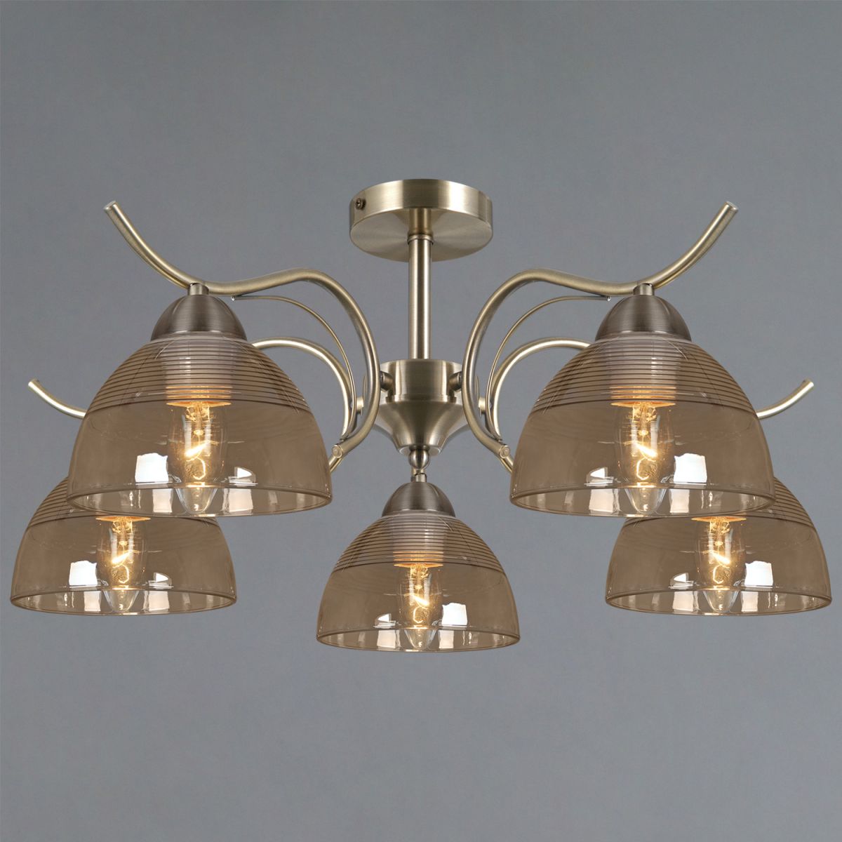 Люстра на штанге Illumico IL0733-5CSQ-25 AB AREZZO в Санкт-Петербурге