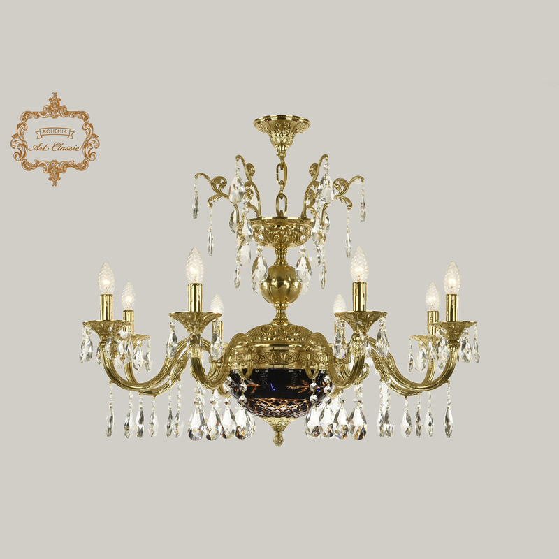 Подвесная люстра Art Classic 31.29.8.CK250SP.250GL.G.Sp.Amber.Blue.1B в Санкт-Петербурге