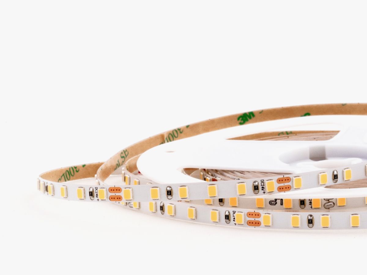 Светодиодная лента узкая LEDS POWER 2835 120/м (5Вт/м) 24В теплая 5мм 006048 в Санкт-Петербурге