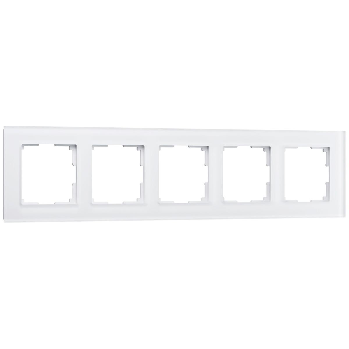 Рамка на 5 постов Werkel Favorit белый матовый W0051105 4690389160103 в Санкт-Петербурге