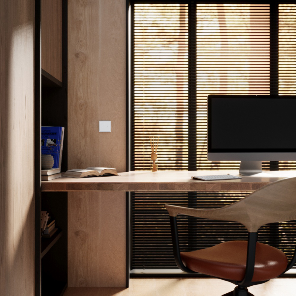 Выключатель встраиваемый Voltum S70 для жалюзи 10А, (белый матовый) VLS020702 в #REGION_NAME_DECLINE_PP#