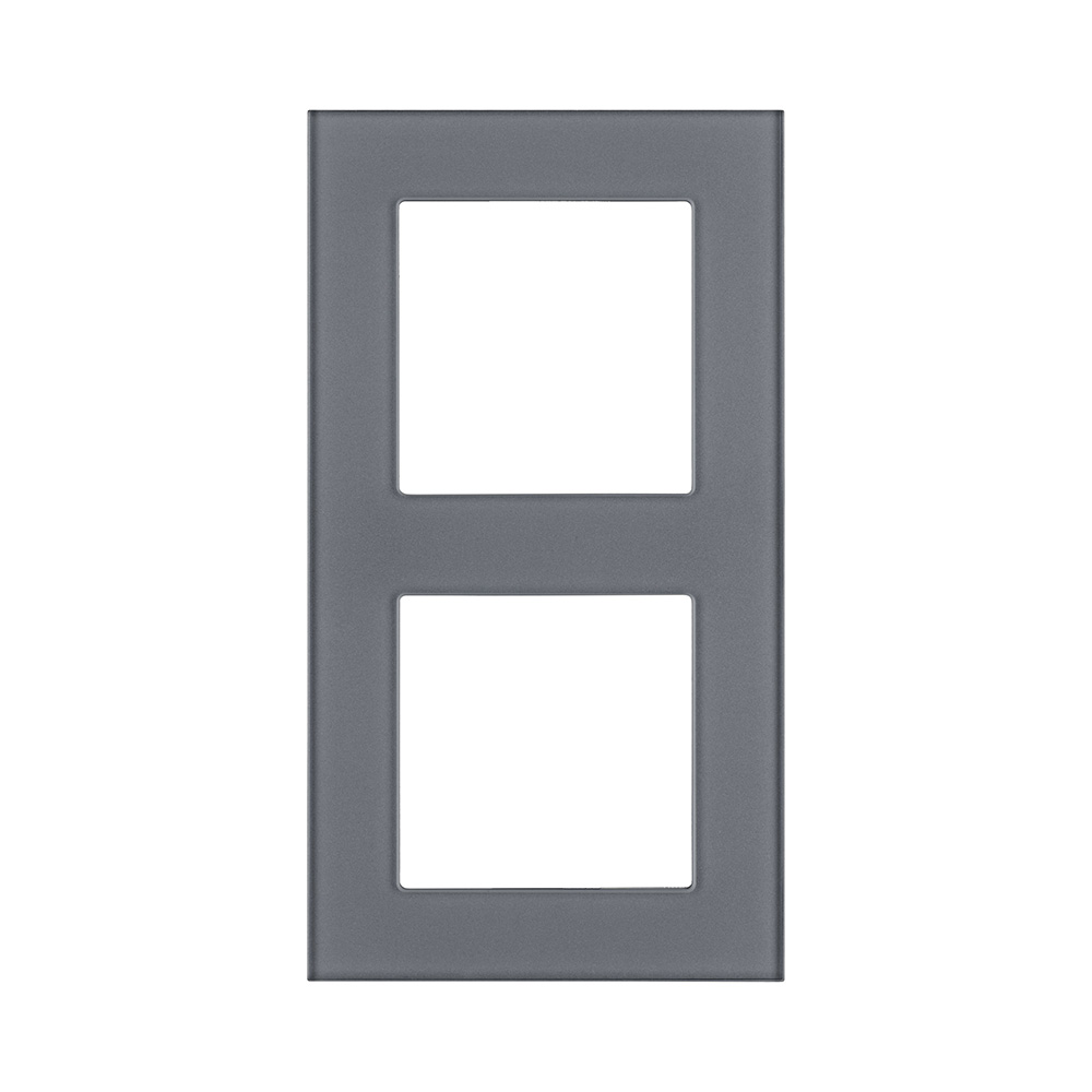 Рамка 2-постовая, стекло серый Kollinger Asthetik AS2GY в #REGION_NAME_DECLINE_PP#