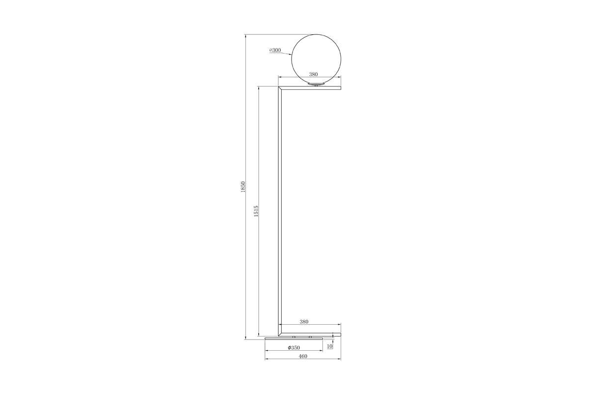 Торшер Garda Decor K2GF-825BR в Санкт-Петербурге