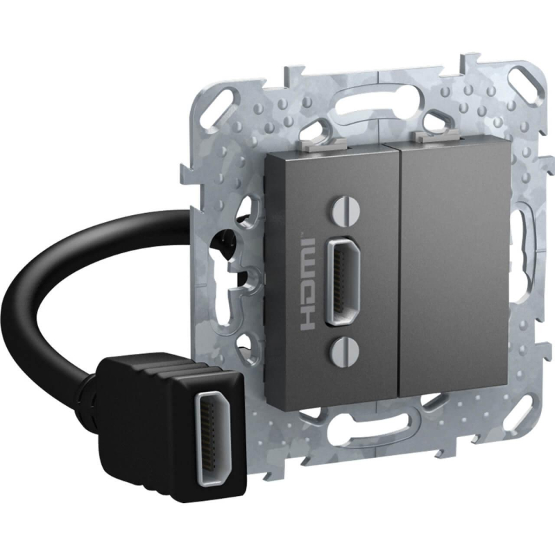 Розетка компьютерная HDMI с переходником Schneider Electric Unica Top MGU5.430.12ZD в #REGION_NAME_DECLINE_PP#