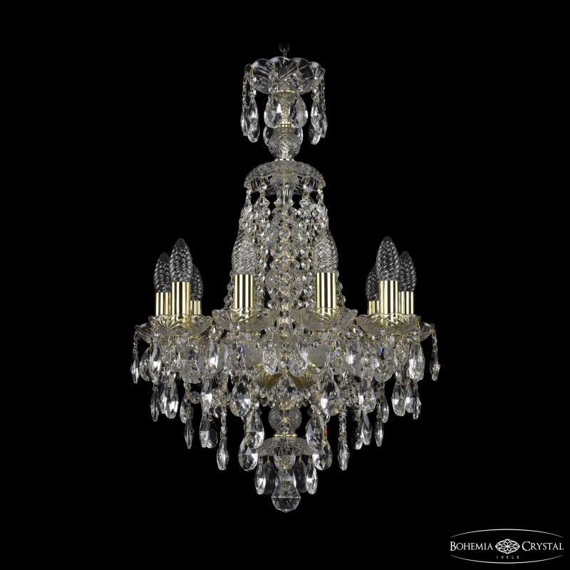 Подвесная люстра Bohemia Ivele Crystal 1415/10/141/XL-66 G в Санкт-Петербурге
