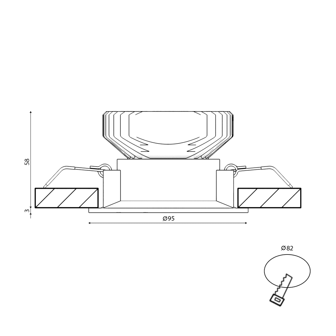 Корпус встраиваемого светильника SWG COMBO-43-WH 004184 в Санкт-Петербурге