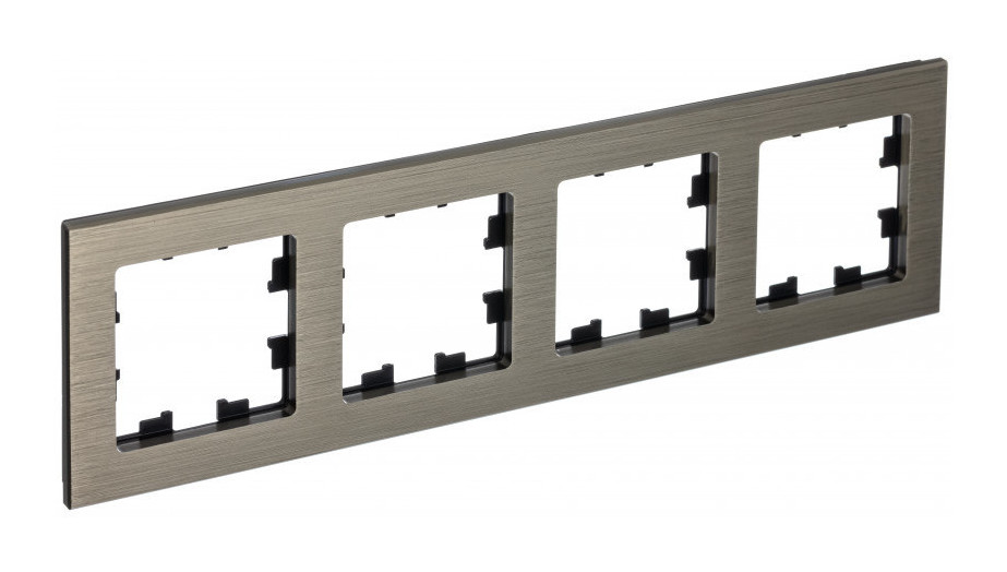 Рамка 4-ая Systeme Electric AtlasDesign Nature Металл латунь ATN312204 в Санкт-Петербурге
