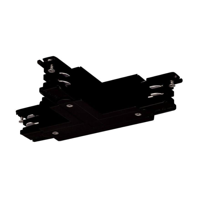 T-коннектор SLV 3Ph S-Track с разъемом подвода питания ноль слева 175130 в Санкт-Петербурге