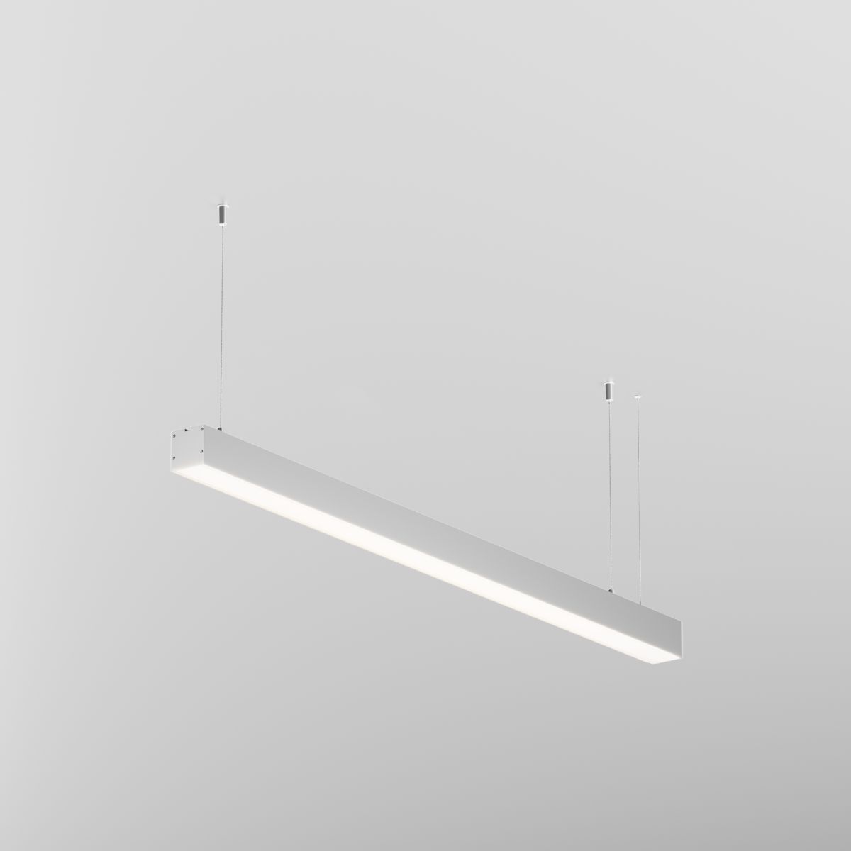 Линейный подвесной светильник Maytoni Technical 3000K 50x50 (Серебро, 1 м) LL312019 в #REGION_NAME_DECLINE_PP#