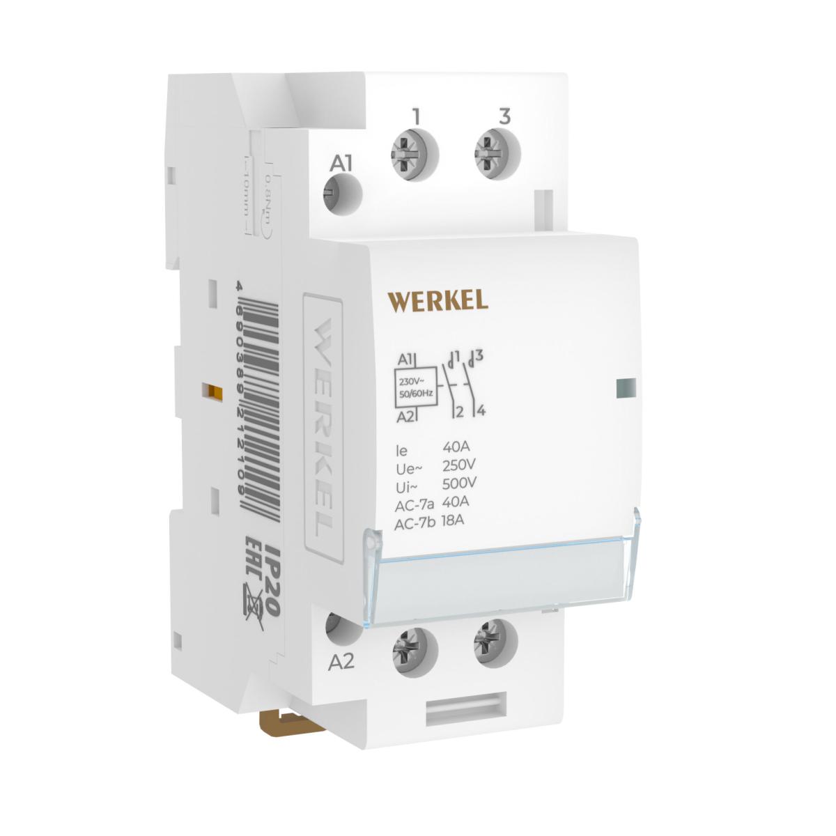 Контактор модульный Werkel W942M40O 4690389212109 a069475 в Санкт-Петербурге