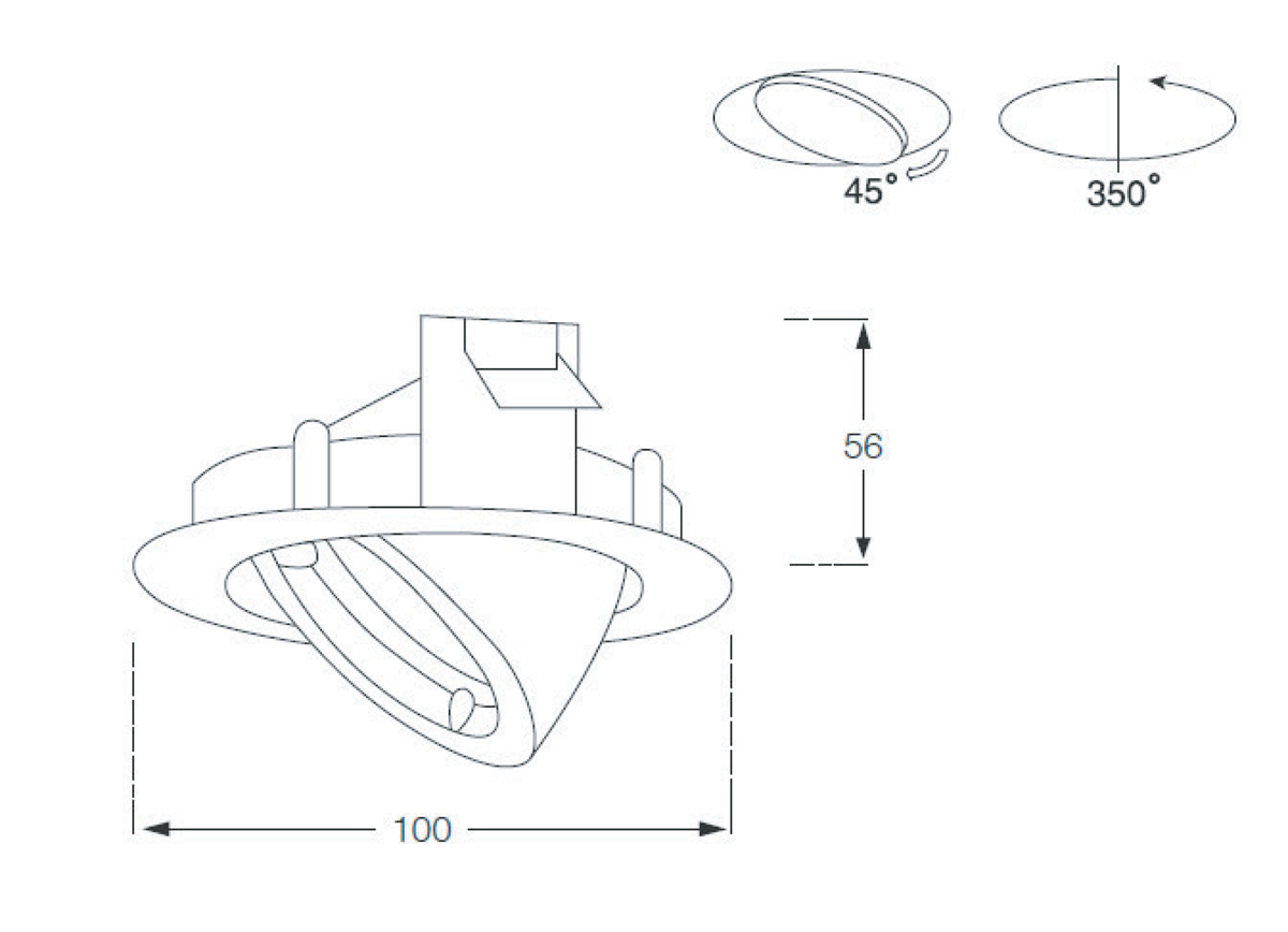 Встраиваемый светильник Donolux Downlight A1603-CH в Санкт-Петербурге