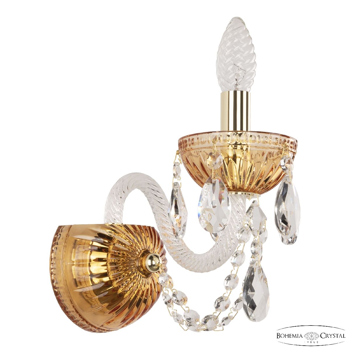 Бра Bohemia Ivele Crystal 5402B/1/141 G Amber/M-1G в Санкт-Петербурге