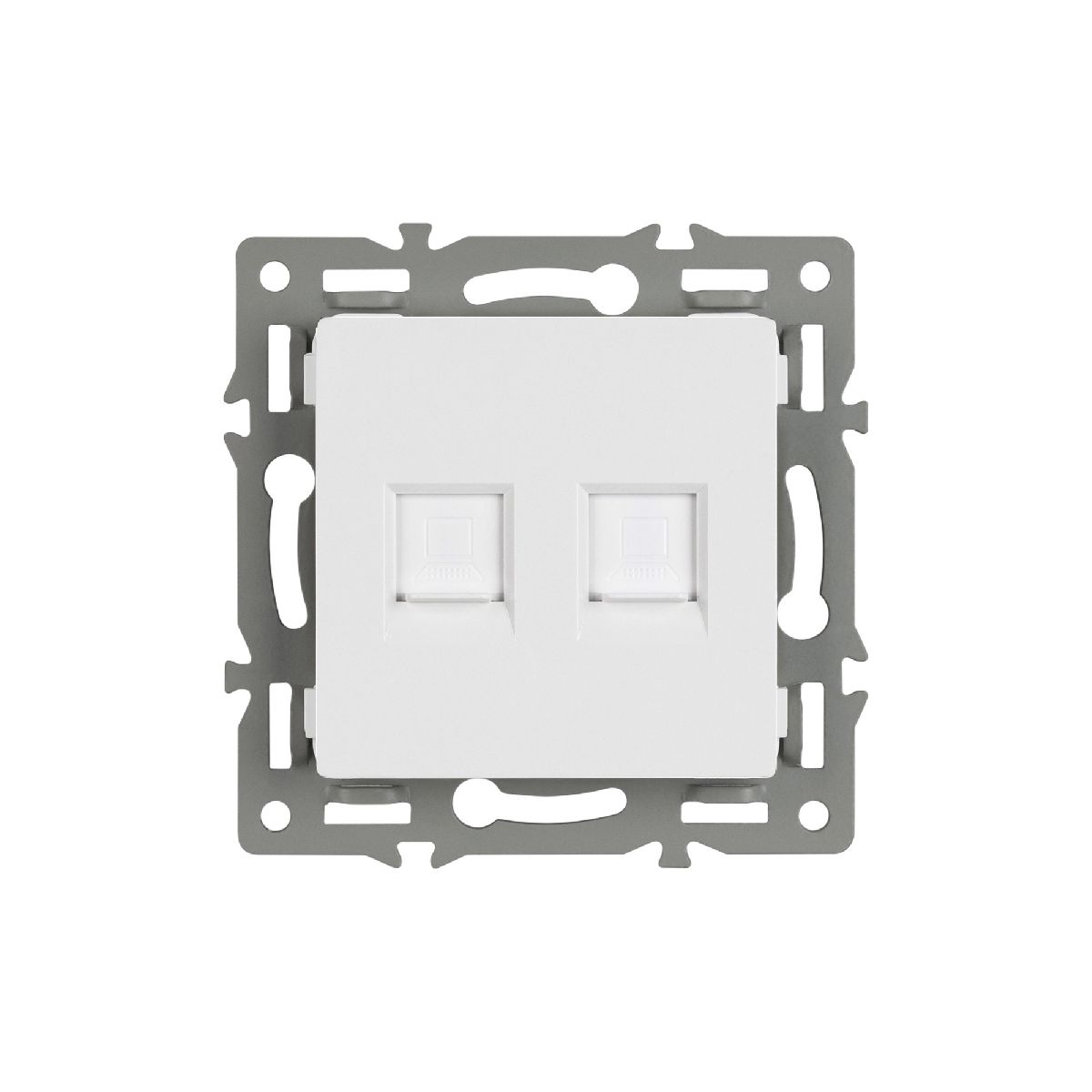 Механизм компьютерной розетки двойной Arlight SCT-MPC2-PL-WH (RJ-45, CAT6) 045336 в Санкт-Петербурге