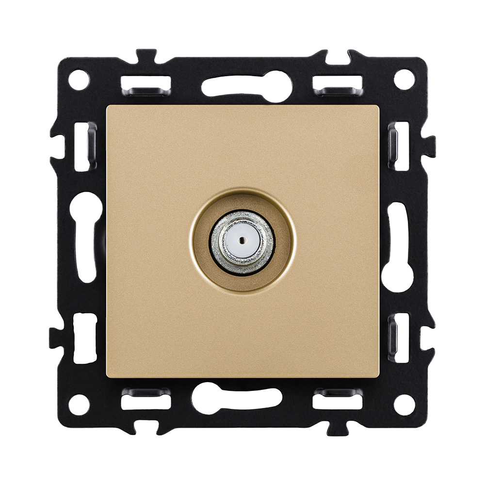 Розетка TV, золотой Kollinger Asthetik AS-020GD в #REGION_NAME_DECLINE_PP#