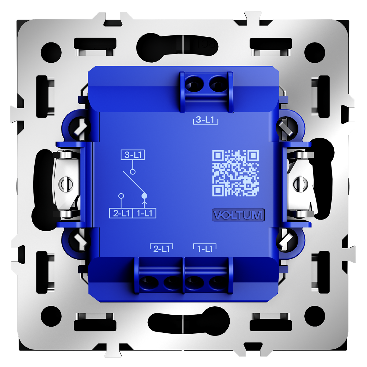Выключатель встраиваемый Voltum S70 для жалюзи 10А, (черный матовый) VLS020708 в #REGION_NAME_DECLINE_PP#