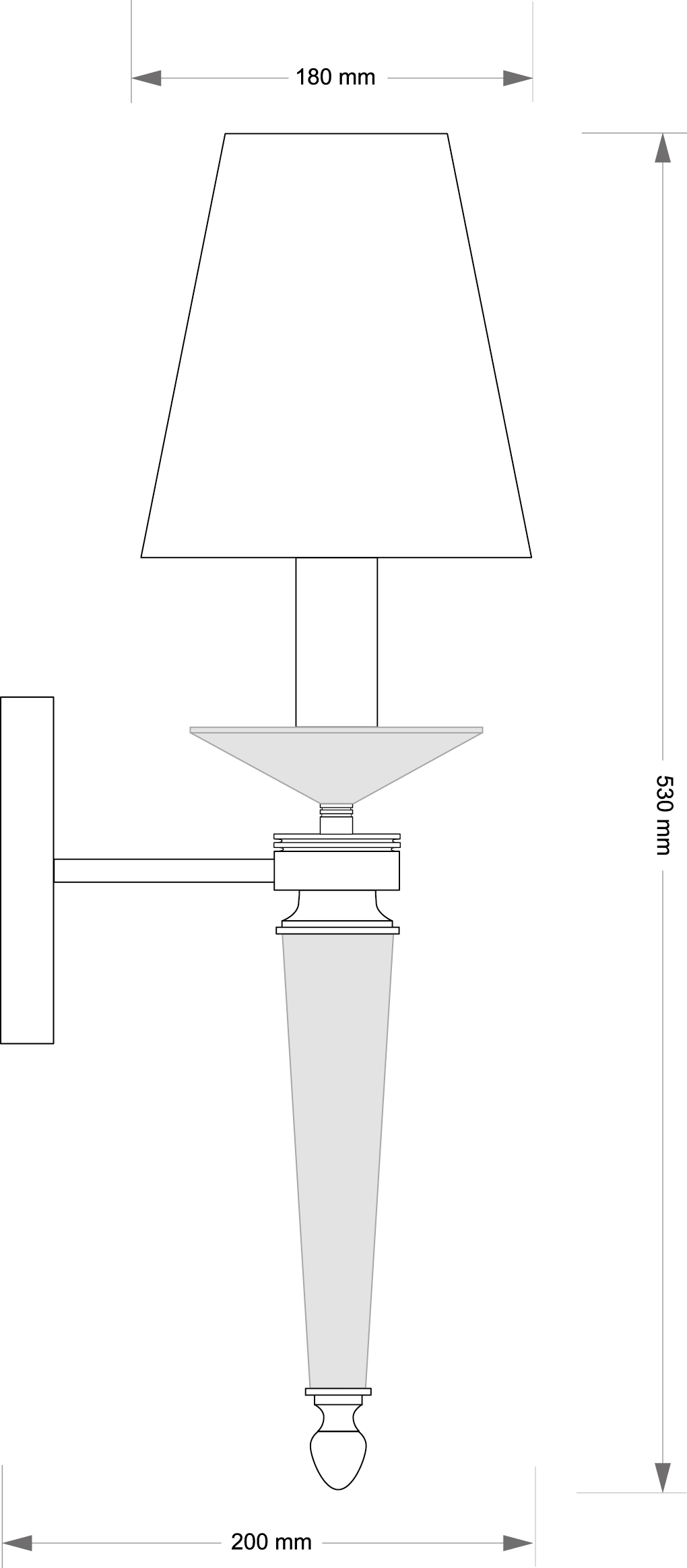 Бра Kutek Zola ZOL-KD-1(BN/A) в Санкт-Петербурге