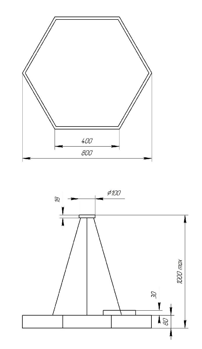 Подвесной светильник Эра Geometria SPO-122-W-40K-066 Б0050552 в Санкт-Петербурге