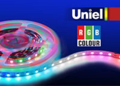 Светодиодная лента (04932) Uniel 14,4W/m 60LED/m 5050SMD RGB 5M ULS-5050-60LED/m-10mm-IP20-DC24V-14,4W/m-5M-RGB в Санкт-Петербурге