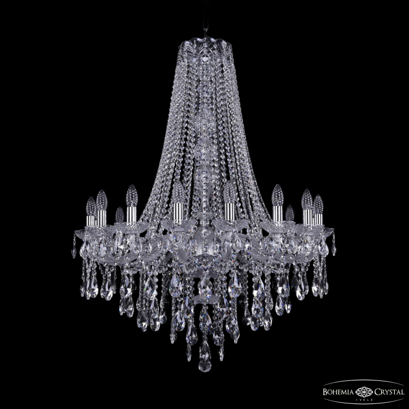 Подвесная люстра Bohemia Ivele Crystal 1415/16/300/h-108 Ni в Санкт-Петербурге