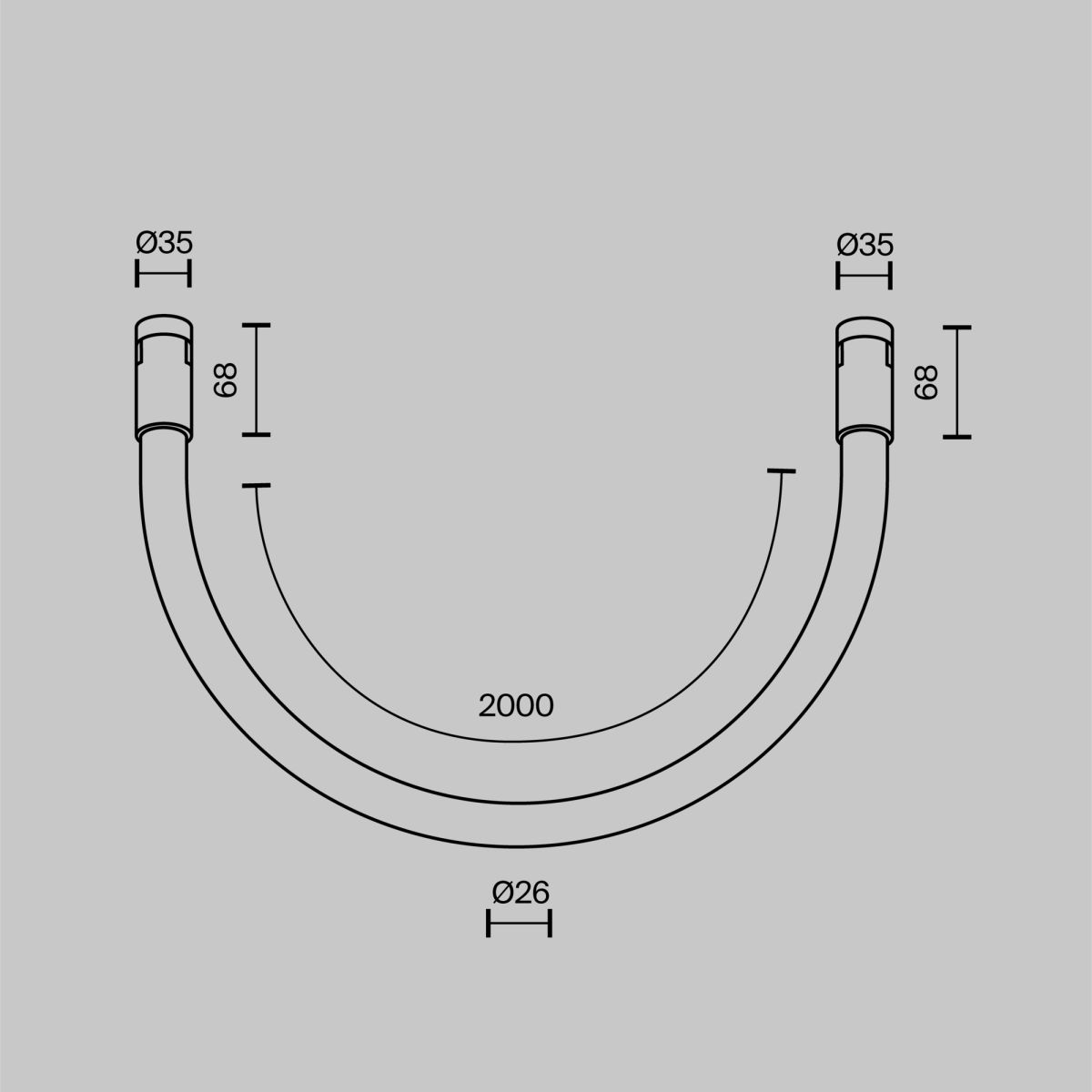 Трековый магнитный светильник Maytoni Technical Tau Flarity TR154-1-27W4K-PT в Санкт-Петербурге